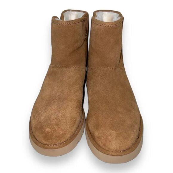 Ugg Cory Suede II Genuine Shearling Lined Boot Round Toe Chestnut Size 7.5 NWOB - Picture 4 of 10
